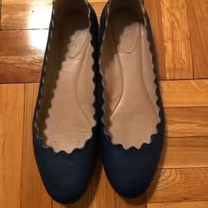 Chloe Lauren Scalloped Flats